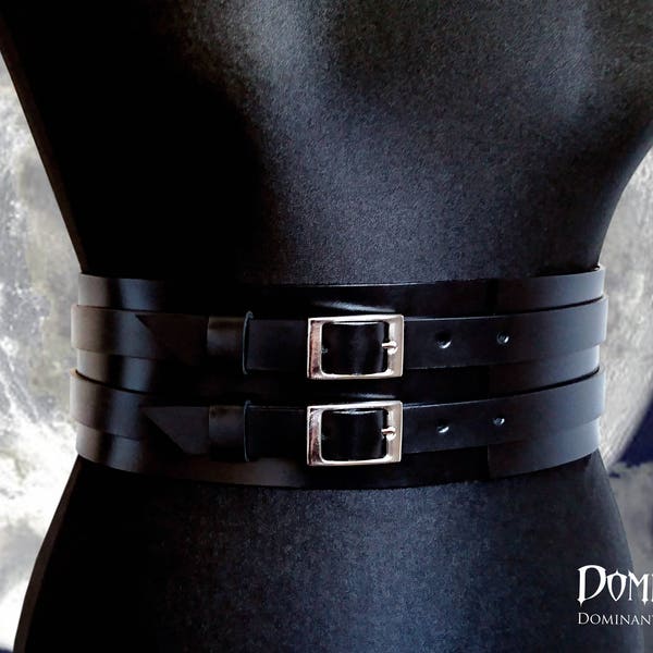 Waist belt "Moon" of natural leather Wide Belt | Waist Belt | Fashion Belt | Women Belt