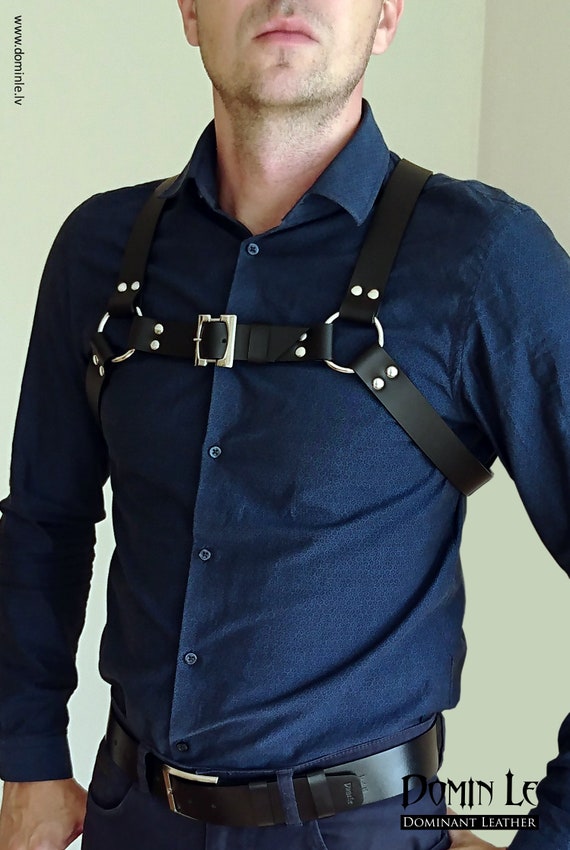harness over shirt men