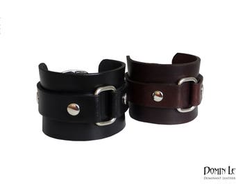 Man Leather Bracelet 1-Leather Cuff Wristband-Gift for him