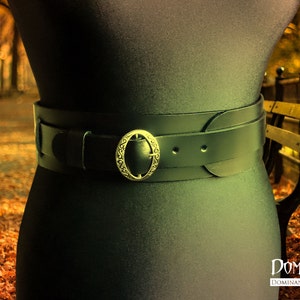 Waist belt Silence of natural leather Wide Belt Waist Belt Fashion Belt Women Belt image 1