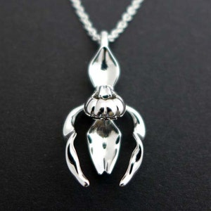 Lady Slipper Orchid Pendant Plant Jewelry image 4