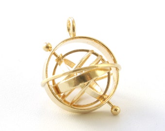 Armillary Sphere Pendant - Astronomy Jewelry