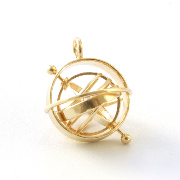 Armillary Sphere Pendant - Astronomy Jewelry
