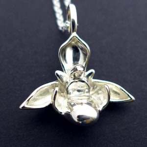 Ophrys Bee Orchid Pendant Wild Orchid Botany Jewelry image 1