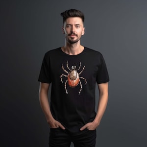 Deer Tick T-Shirt - Gift For Scientist, Entomology Shirt, Forest Insect Art, Biology Gift