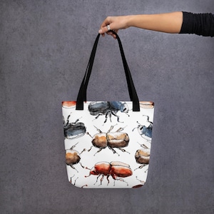 Bark Beetle Tote Bag - Gift for Scientist, Forest Physiology