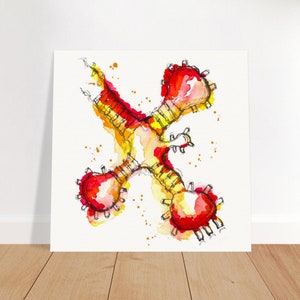 tRNA (transfer RNA) Molecule Art Print - Science Wall Art, Molecular Biology Gift