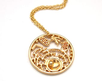 Animal Cell Pendant - Science Jewelry, Gift for Scientist, Science Art
