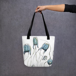 Box Jellyfish Tote Bag - Gift for Ocean Lover, Marine Biology Tote Bag