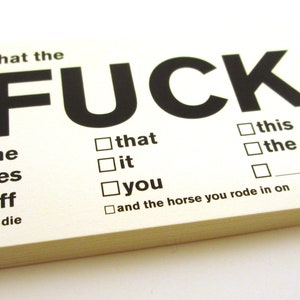 F Bomb Curse Cards, Set of 25, Printed on Card Stock - Offensive Business Cards, Secret Santa Stocking Stuffer Holiday Gag Gift Adult Humor