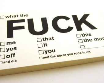 F Bomb Curse Cards, Set of 25, Printed on Card Stock - Offensive Business Cards, Secret Santa Stocking Stuffer Holiday Gag Gift Adult Humor