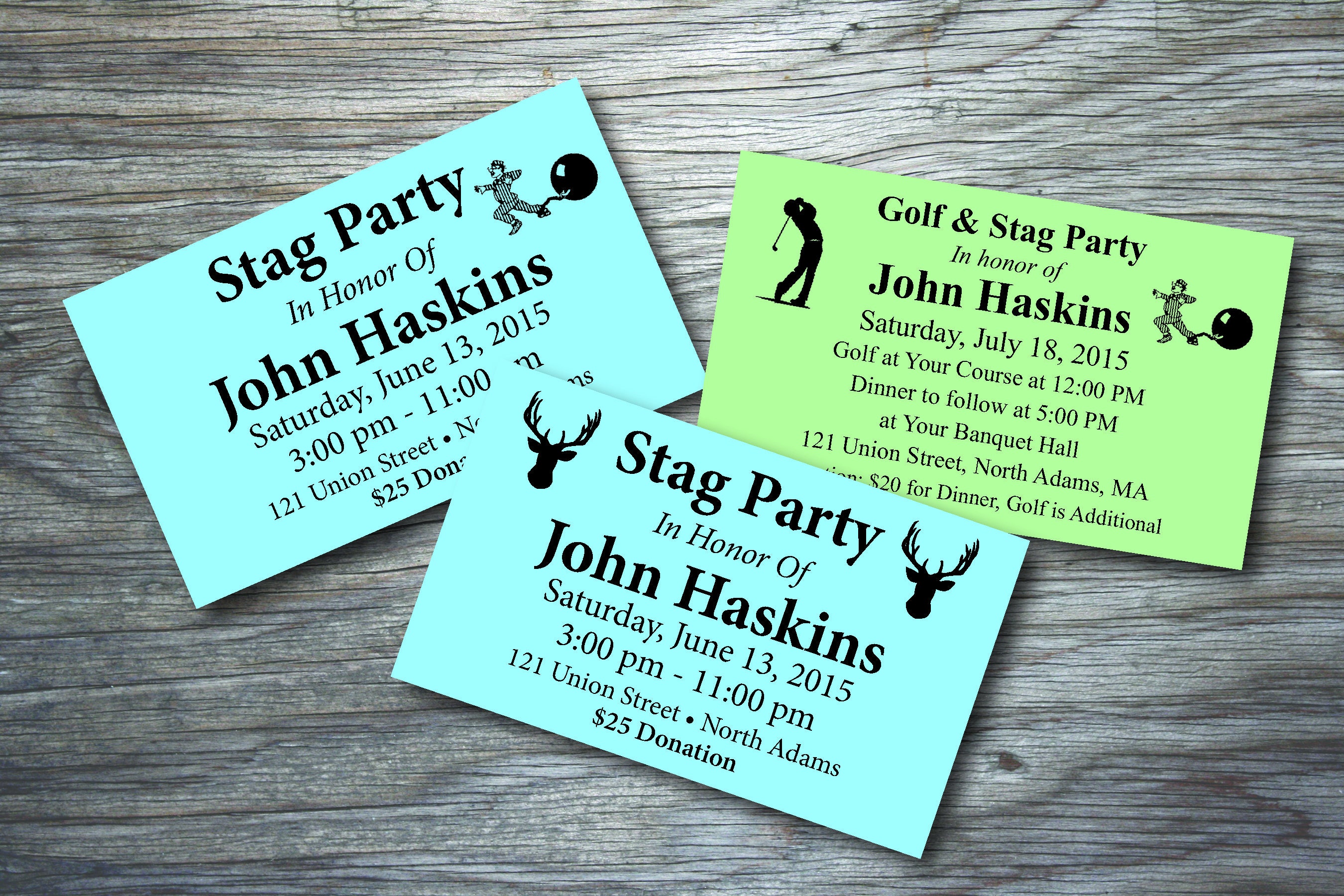 Stag Or Golf Stag Tickets Bachelor Party Retirement Etsy