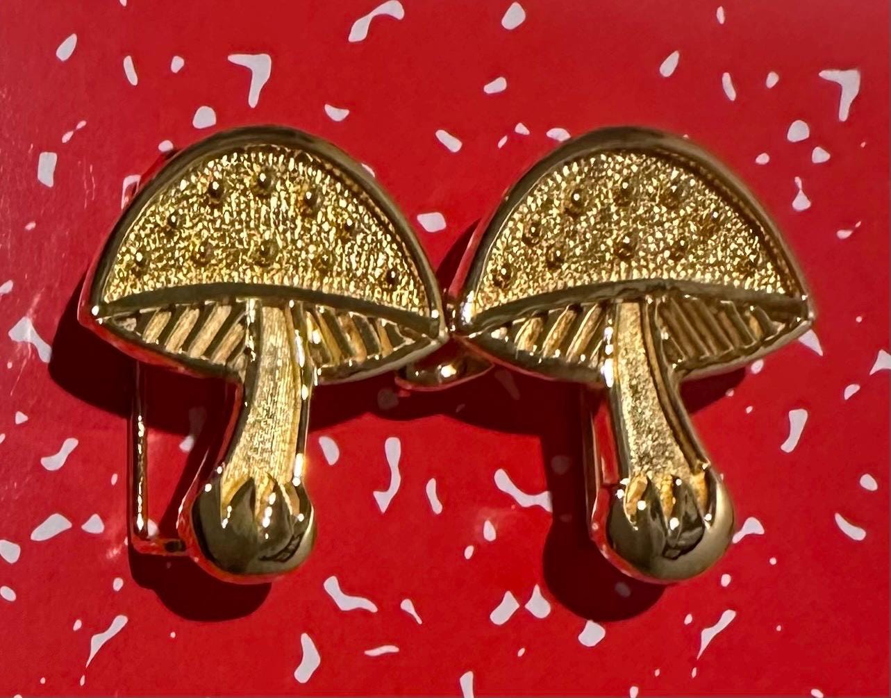 Mimi Di N 1980 MUSHROOMS Belt Buckle Fun Whimsy - Etsy