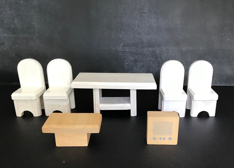 PLAN TOYS Doll House Furniture Sustainable Rubber Tree Wood Etsy