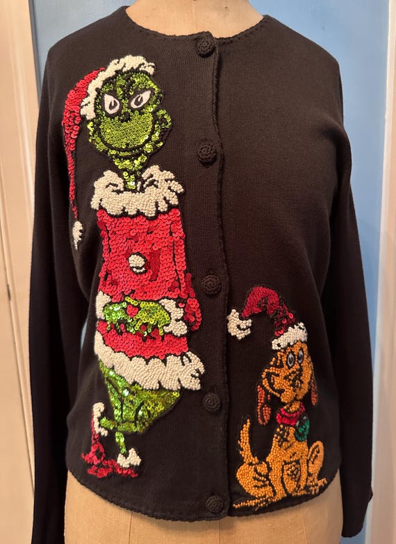 The GRINCH Michael Simon/Dr Seuss 2000 Cardigan New Never Worn