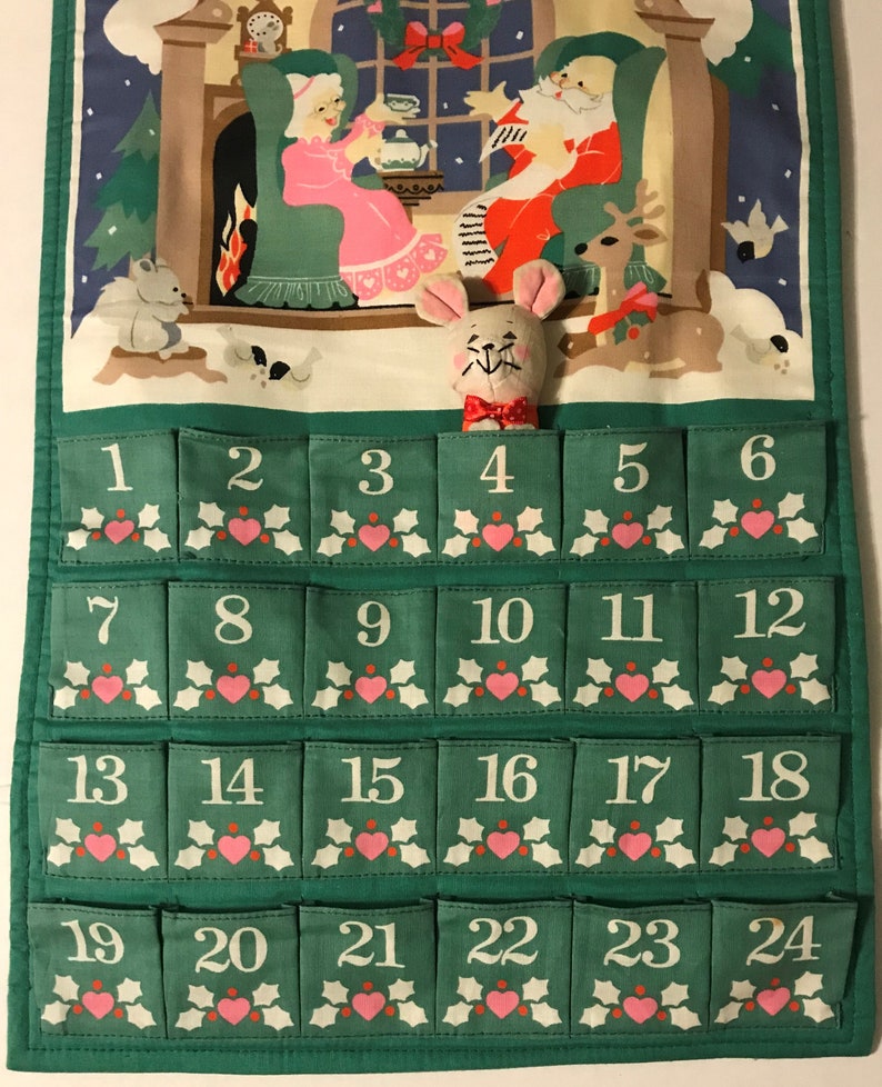 1987 AVON Advent Calendar WITH Mouse Countdown To Christmas Etsy