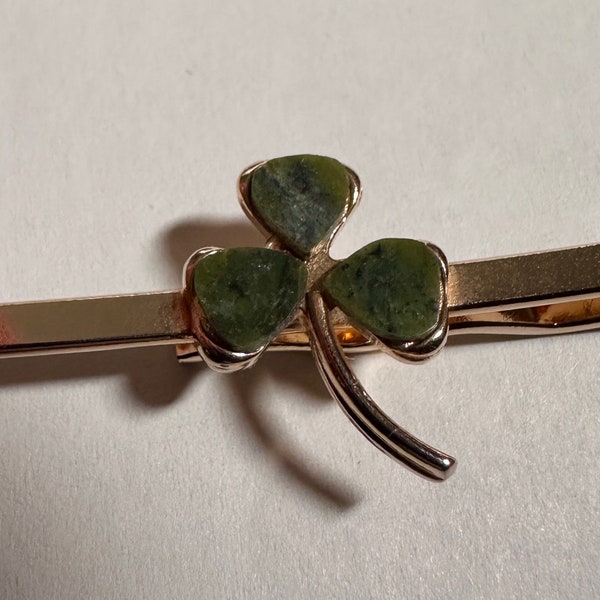 CONNEMARA Ireland’s Marble SHAMROCK Tie/Hair Clip