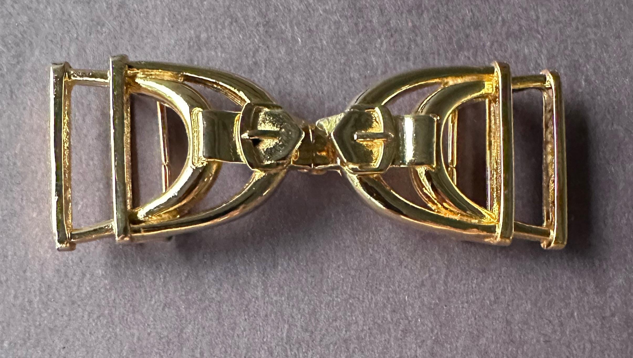 Vintage 1980 Mimi Di N Black Skinny Belt Gold Tone Alligator Buckle Adjustable Women main image 3