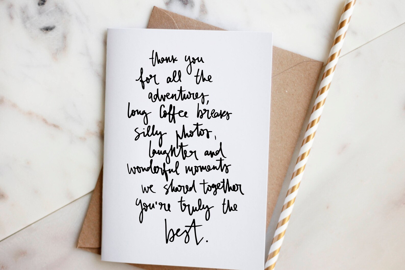 Best Friend Greeting Card 'thank You for All the | Etsy