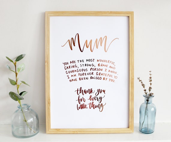 Inspirant Citation maman Happy Mothers Day Qualité Affiche Imprimer cadeau mur encadrée