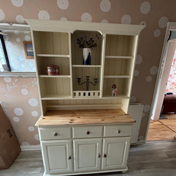 Vintage Dresser -  Up cycled Welsh Dresser -  Cupboard -  Shabby Chic Furniture -  Painted Furniture in Farrow and Ball