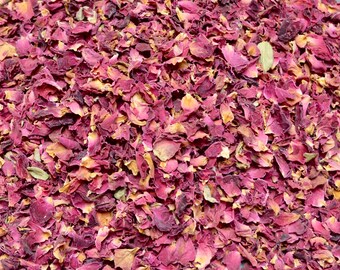 Dark Red Rose Petal Confetti: Biodegradable Wedding Toss