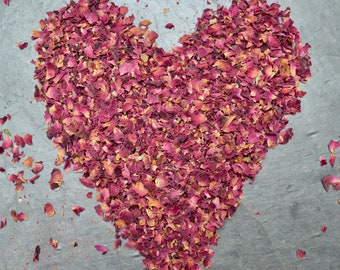 Biodegradable Confetti, Rose Petals for confetti, Confetti for guests to throw.