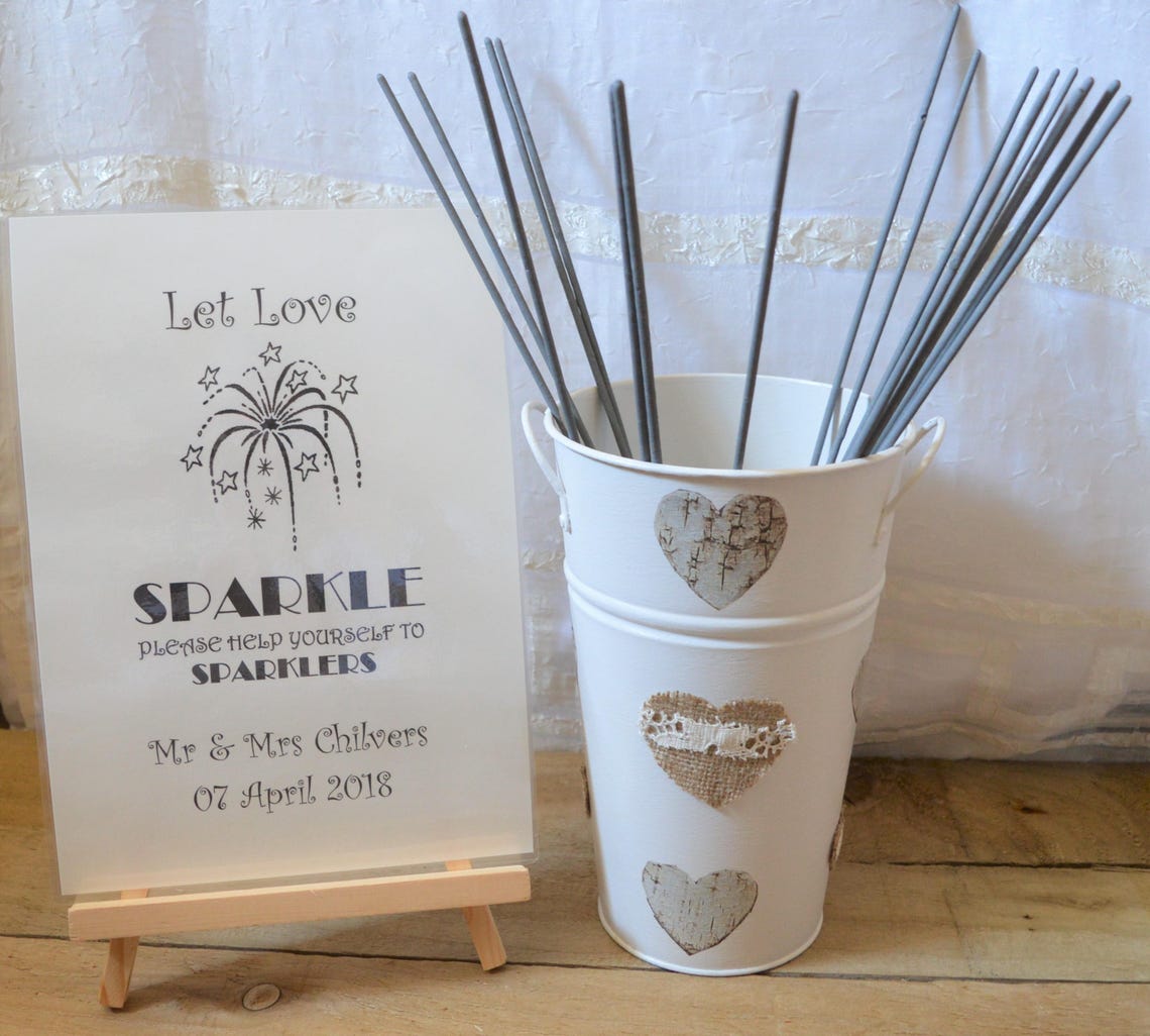 Sparkler Bucket Wedding Sparklers 18th Party Sparklers 50th | Etsy