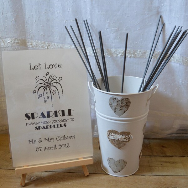 Sparkler Bucket Etsy UK