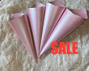 18 Pink Confetti cones, Pink Confetti cones,  Sale 2024