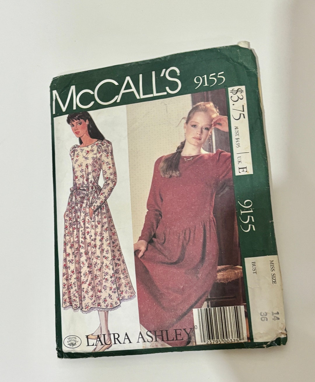 Vintage Laura Ashley Sewing Pattern, Mccall