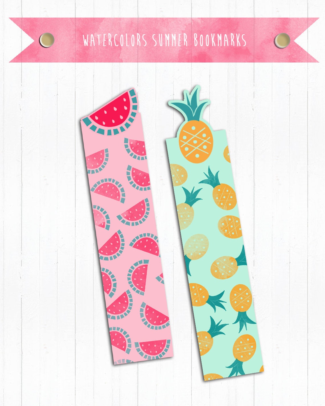 Printable Dividers Bookmarks Juicy Kikki Style for Book or Etsy