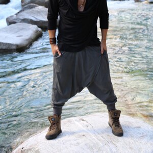 Black Tribal Warrior Harem Pants