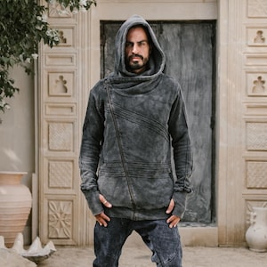 Asymmetrical Zipper Hoodie: Soft Cotton Fleece Streetwear