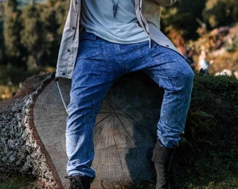 Men's Drop Crotch Harem Pants: Avant Garde Streetwear Trousers