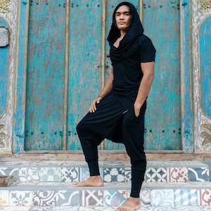 Bamboo Ninja Harem Pants • Soft Drop Crotch • Festival & Yoga