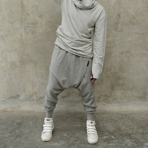 Samurai Inspired Ninja Pants | Mens Baggy Drop Crotch Sweatpants | Dune Style Comfortable Mens Clothing | Unique Casual Wear