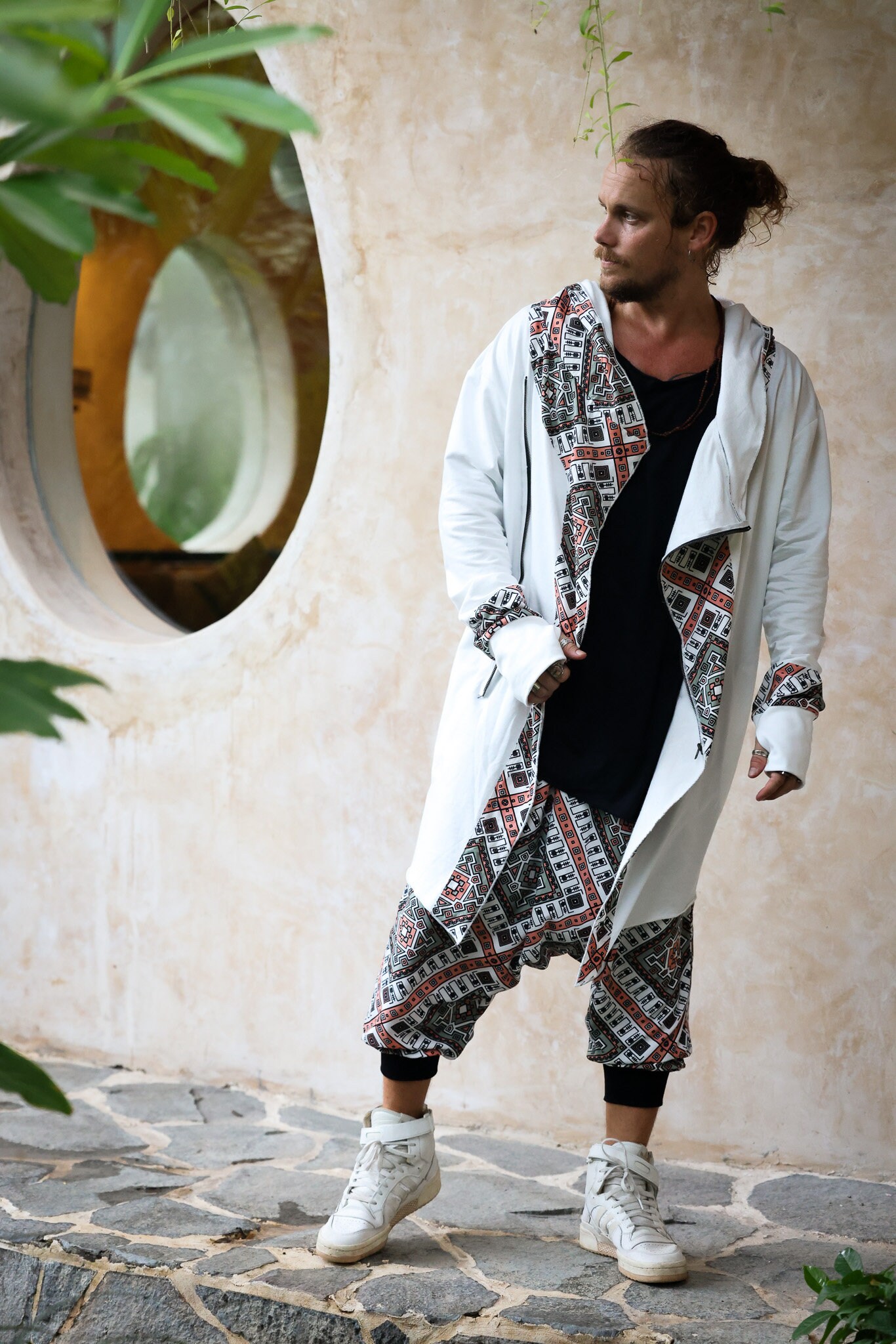 Tribal Jedi Hoodie for Festival Desert Wear Boho Style Tribal Jedi Hoodie for Festival Desert Wear Boho Style