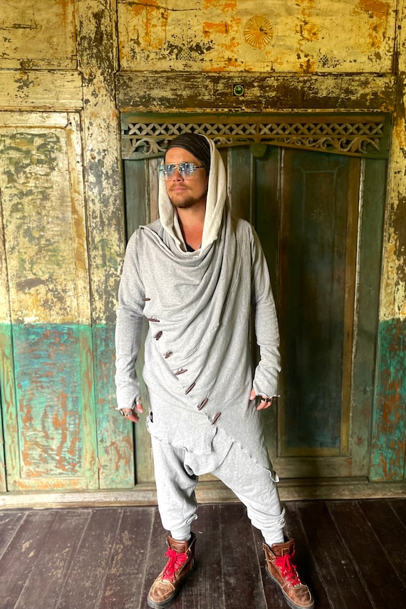 Sweat a capuche post apocalyptique Peignoir a capuche druide Vetements du desert pour hommes Peignoir Jedi et robe de ceremonie Vetements DUNE Peignoir a capuche Fremen Bedouin Etsy France
