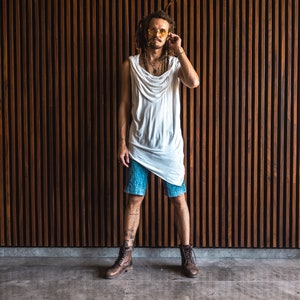 NOMAD BAMBOO Sleeveless Desert Hoodie, Bamboo Jedi Top, Bohemian Festival Clothing & Eco-Friendly Apparel image 5