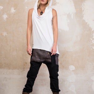 NOMAD BAMBOO Sleeveless Desert Hoodie, Bamboo Jedi Top, Bohemian Festival Clothing & Eco-Friendly Apparel image 7
