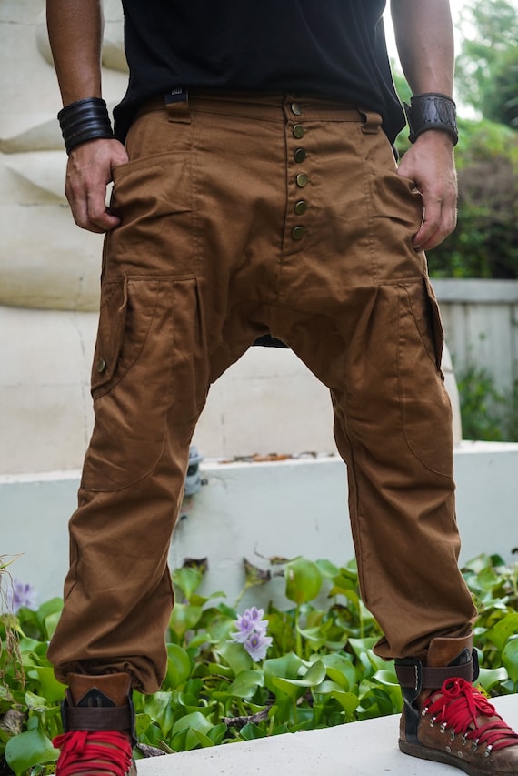 Hunter Green Men Baggy Fit Cargos – Offduty India