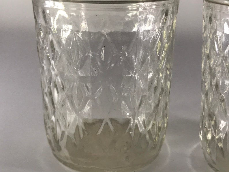 Vintage Ball Quilted Crystal Jelly Jars W/ Lids 8 Oz LOT OF 2 Etsy