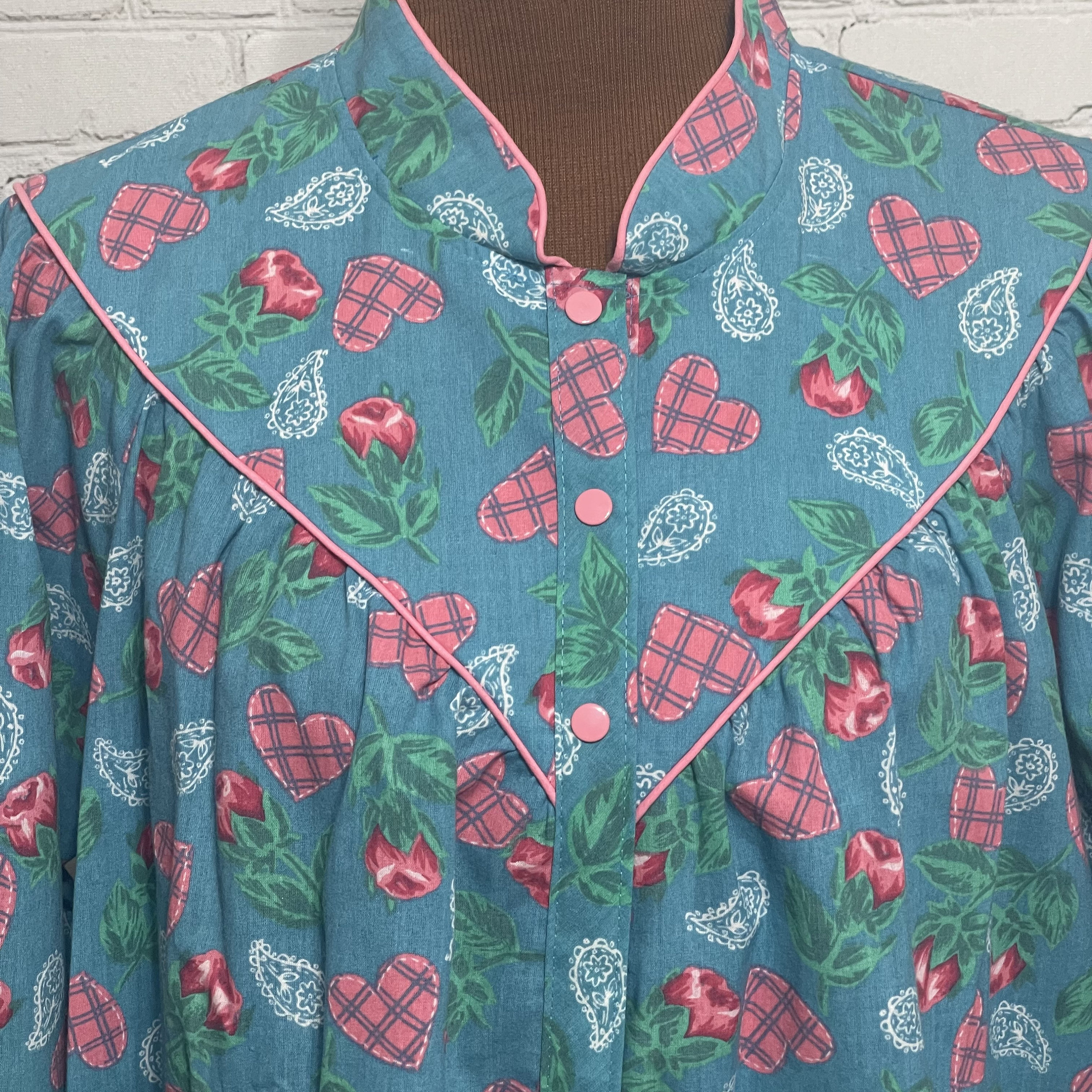 Snap front deals housecoat