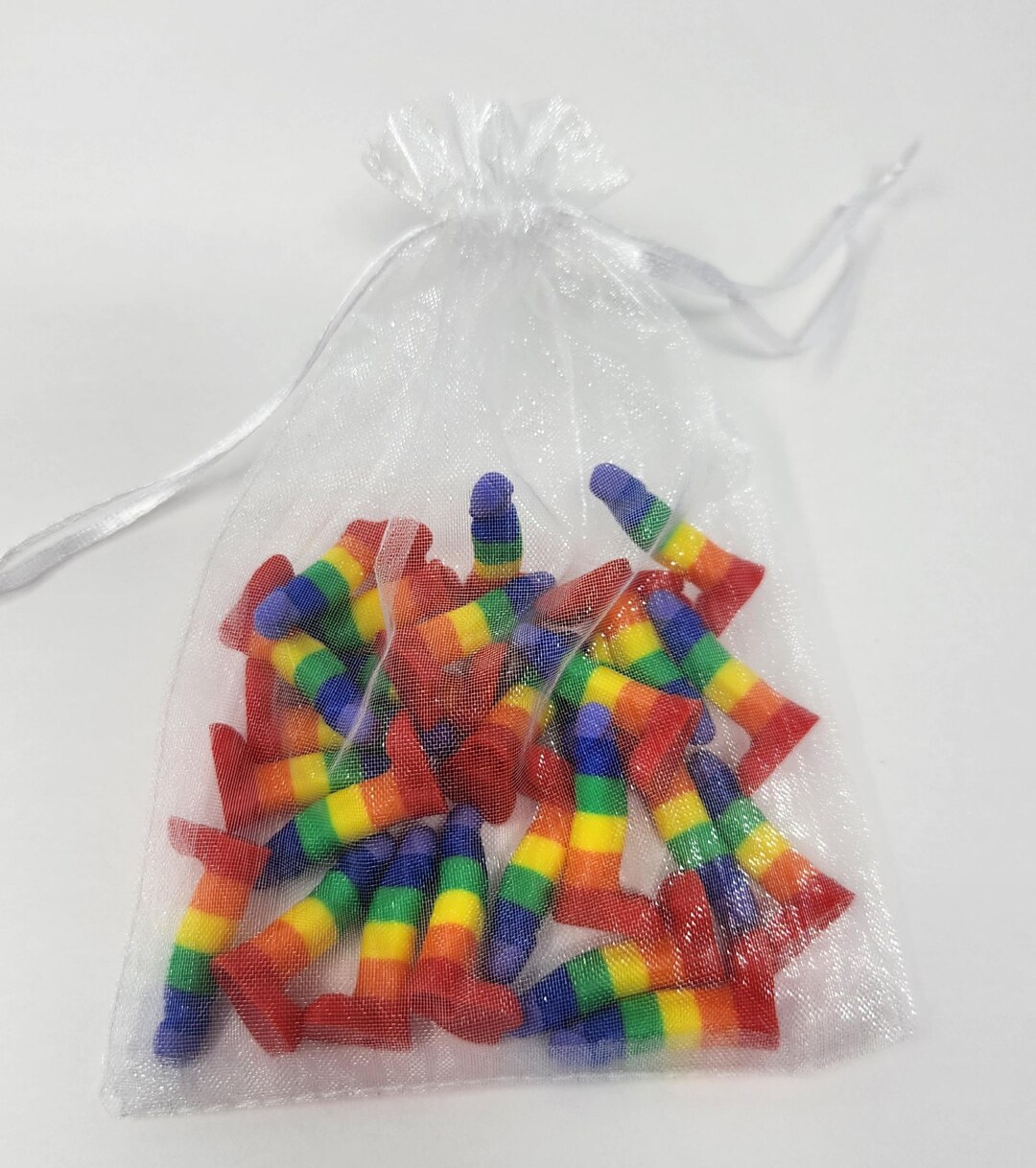 Mini Penises - Bachelorette Party Favors & Prank Set in Mesh Bag - Bag ...