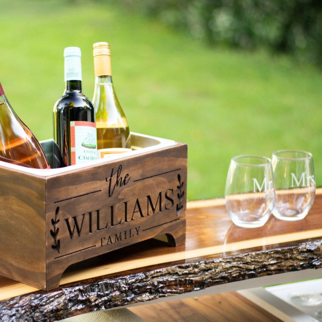 Personalized Wine Chiller Gift for Women Birthday Champagne Ice Bucket