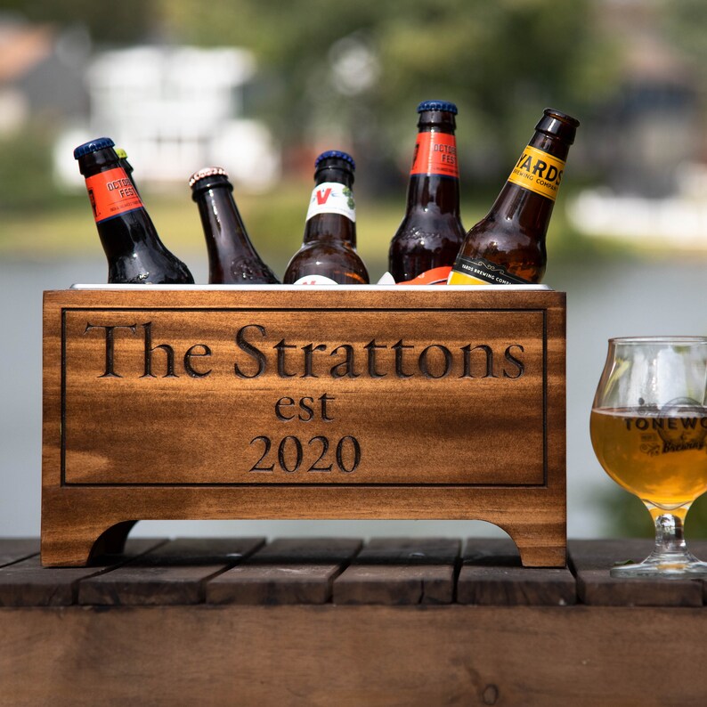 Personalized Bridal Shower Gift Family Name Wine Gift Etsy