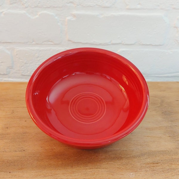 Vintage Fiestaware Berry Dessert Salad Bowl • Red Fiestaware • Fiesta Small Bowl