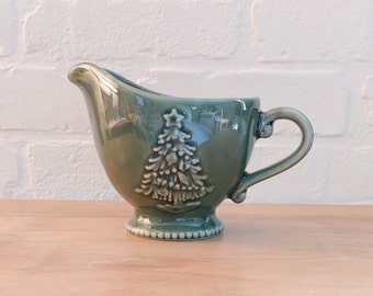 Cracker Barrel Peace on Earth Christmas Coffee Tea Creamer • Christmas Tree Christmas Decor