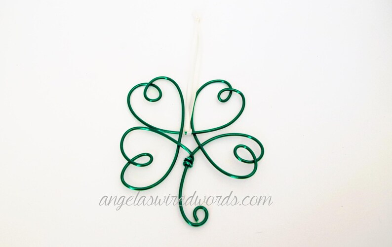 Single Shamrock Ornament/Tag image 1